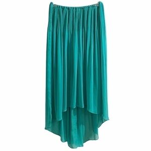 𝅺lc Lauren Conrad hi-low pleated‎ maxi Skirt